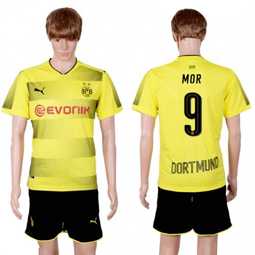 Dortmund #9 MOR Home Soccer Club Jersey